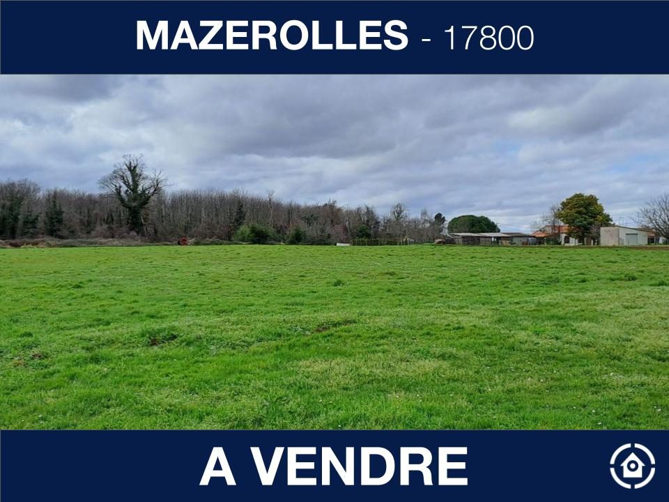 vendre Terrain constructible 10218 m situ Mazerolles 17800