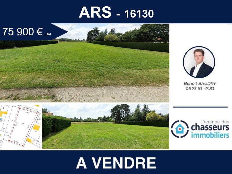 Vente Terrain ARS 16130 Charente FRANCE