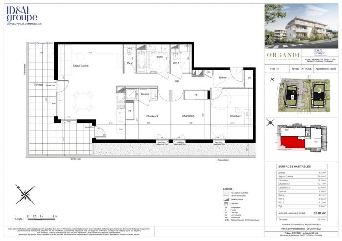 Appartement à vendre, 4 pièces - Thonon-les-Bains 74200