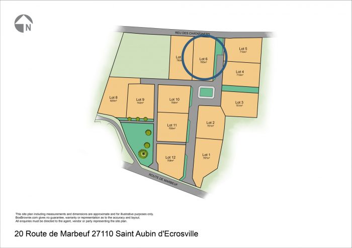 Terrain constructible à vendre, 765 m² - Saint-Aubin-d'Écrosville 27110