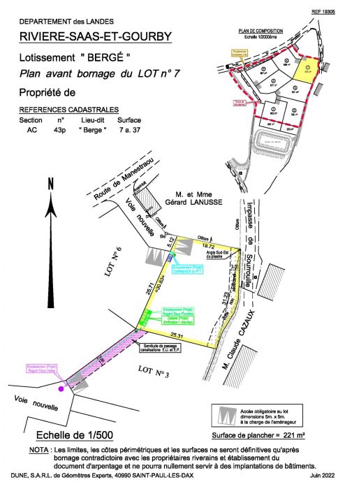 Terrain à vendre Rivière-Saas-et-Gourby