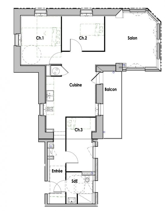 Appartement à vendre, 4 pièces - Quiberon 56170