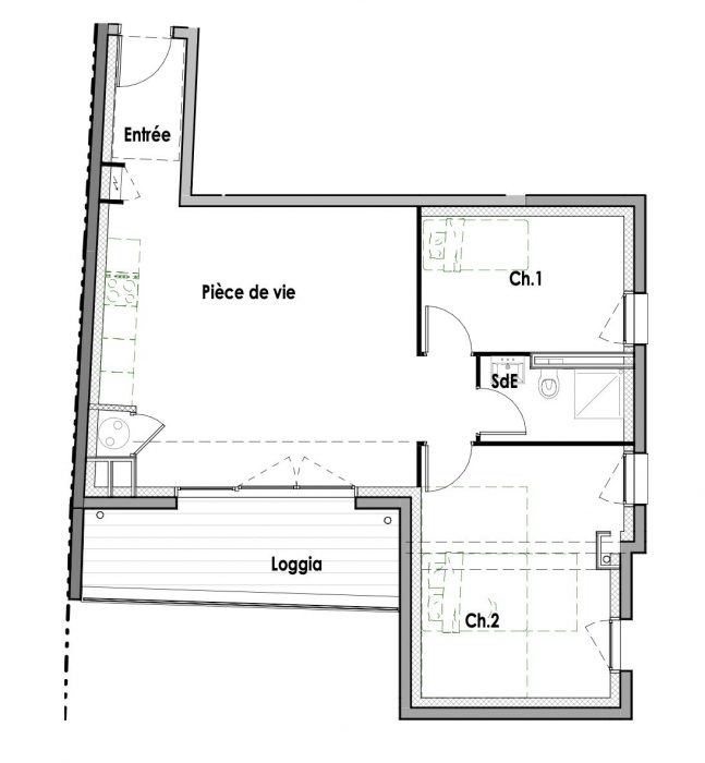 Apartment for sale, 3 rooms - Quiberon 56170