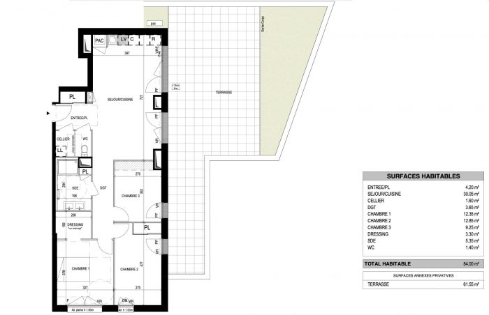 Apartment for sale, 4 rooms - Saint-Herblain 44800