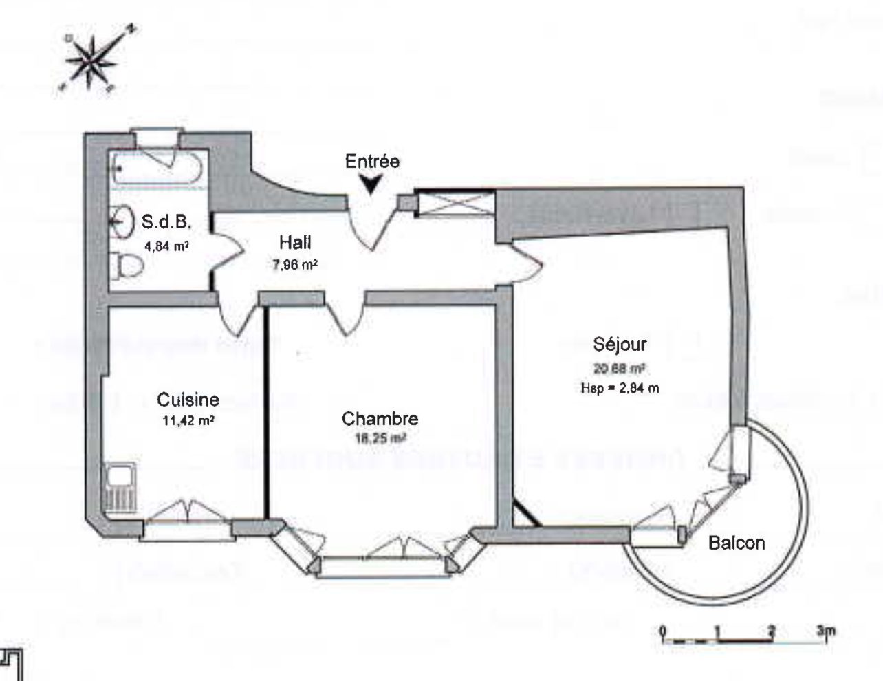 2 pièces à l’orangerie - location appartement T2 Strasbourg - Bintz Immobilier - 3