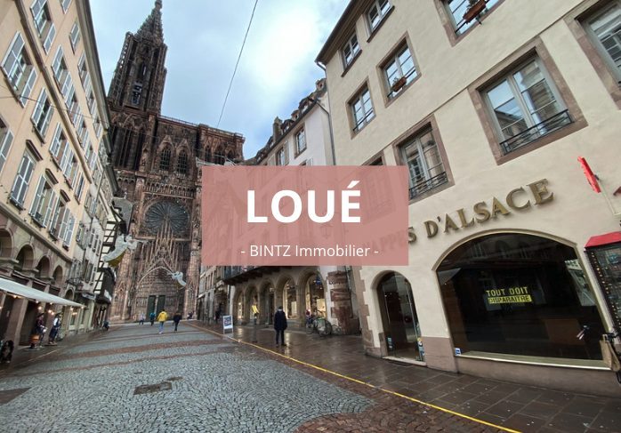 EMPLACEMENT N°1 CATHEDRALE LOCAL COMMERCIAL A LOUER - location maison Strasbourg - Bintz Immobilier