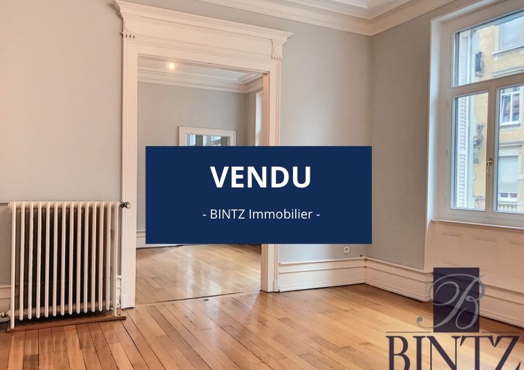 5 PIÈCES QUARTIER CONTADES AVEC 2 BALCONS - vente immobilière - Bintz Immobilier - 1