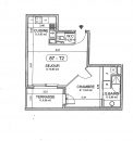  Appartement 41 m² Clermont-l'Hérault  2 pièces