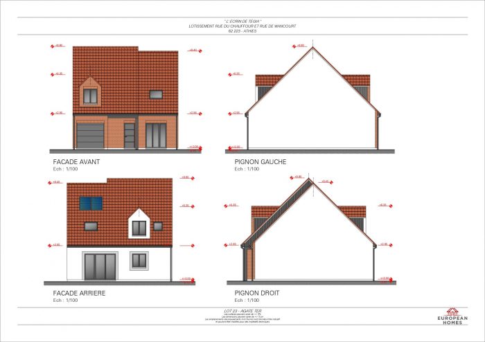 Maison contemporaine à vendre, 5 pièces - Athies 62223