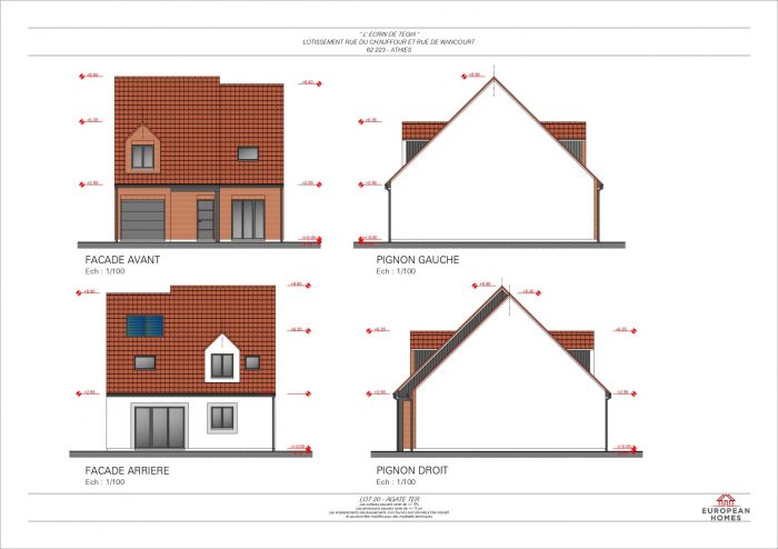 Maison contemporaine à vendre, 5 pièces - Athies 62223