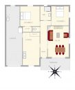  3 pièces Maison  80 m²
