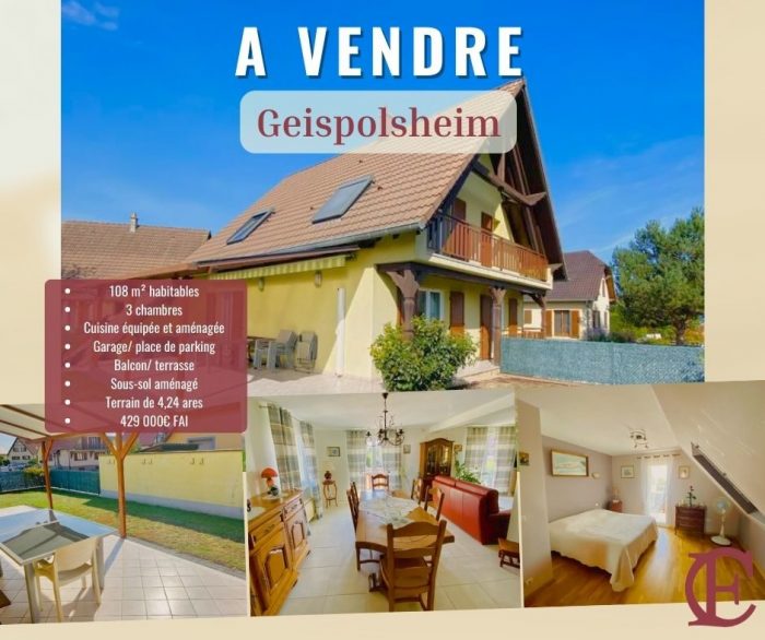 Vente Maison/Villa GEISPOLSHEIM 67118 Bas Rhin FRANCE
