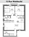  Appartement 57 m² 3 pièces Bischheim 