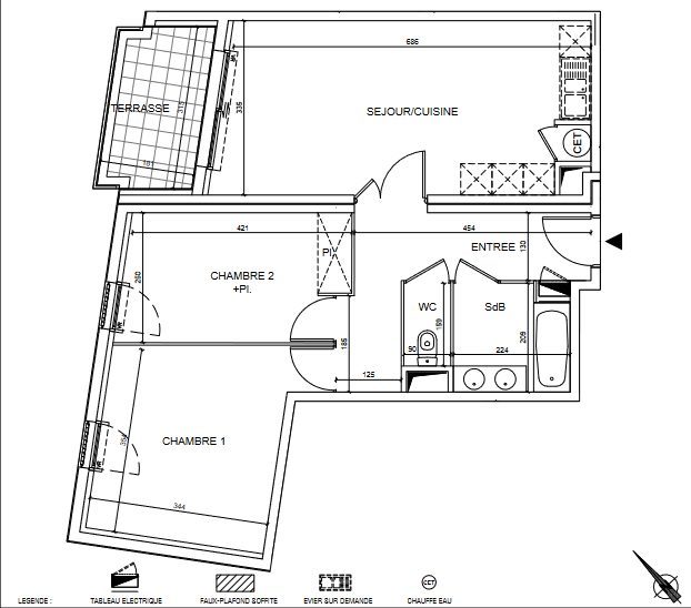 Photo Joli T3 de 62,2 m2 avec terrasse + parking en sous-sol image 3/3
