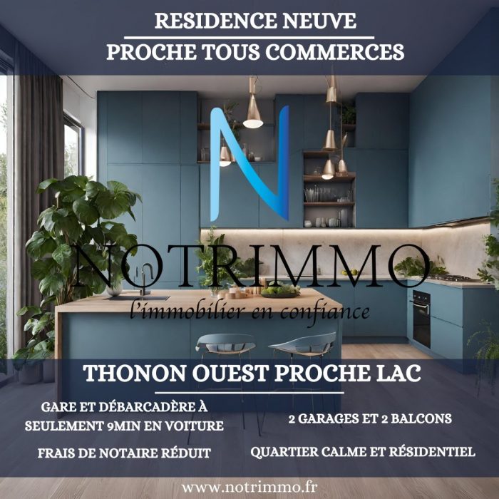 Appartement à vendre, 4 pièces - Thonon-les-Bains 74200