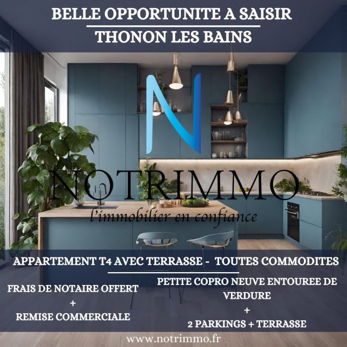 Appartement à vendre, 4 pièces - Thonon-les-Bains 74200