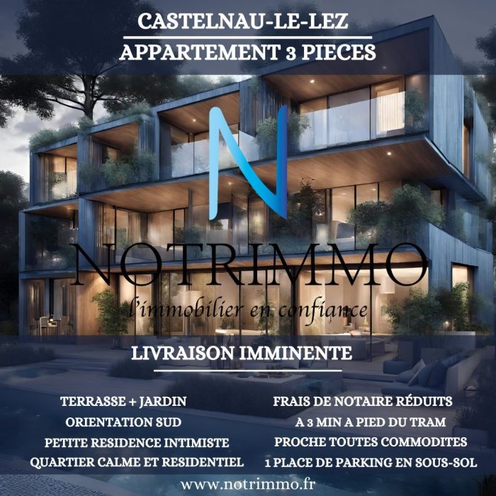 Appartement à vendre, 3 pièces - Castelnau-le-Lez 34170