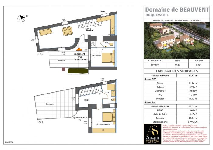 Apartment for sale, 3 rooms - Roquevaire 13360
