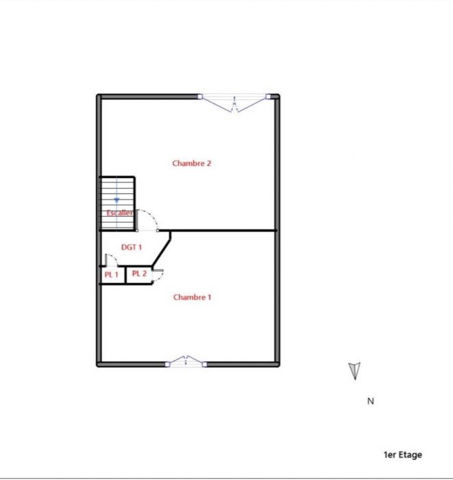 Duplex à vendre, 3 pièces - Neufchâtel-Hardelot 62152