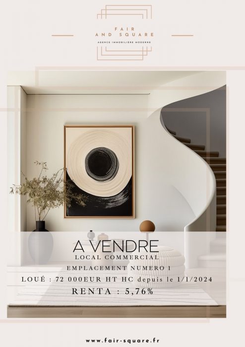 Vente Commerce LEVALLOIS-PERRET 92300 Hauts de Seine FRANCE
