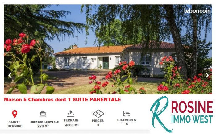Vente Maison/Villa SAINTE-HERMINE 85210 Vende FRANCE