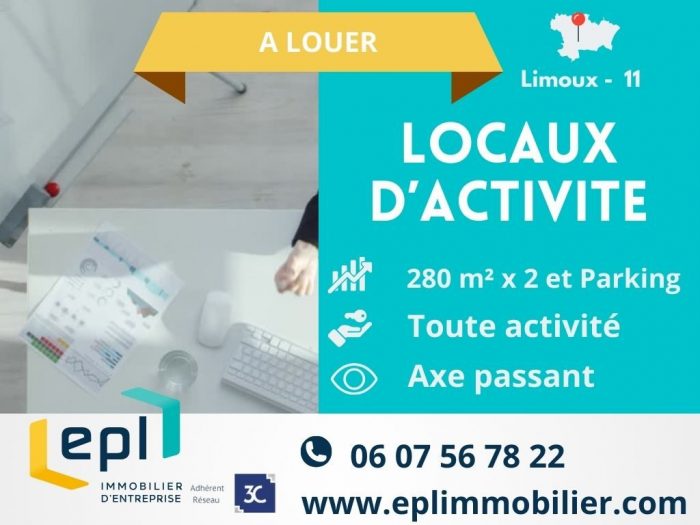 Local commercial à louer, 560 m² - Limoux 11300