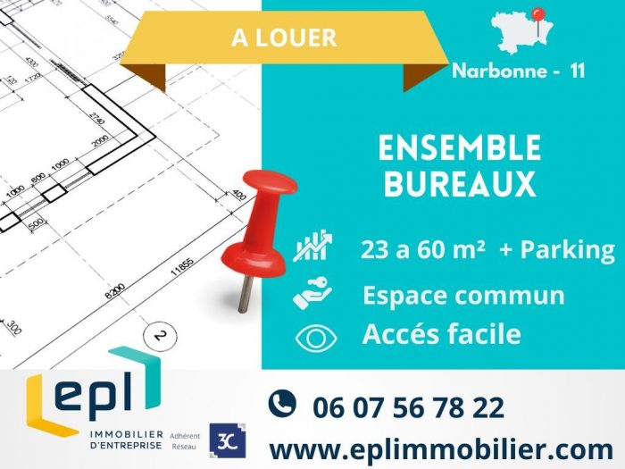 Location annuelle Bureau/Local BAGES 11100 Aude FRANCE