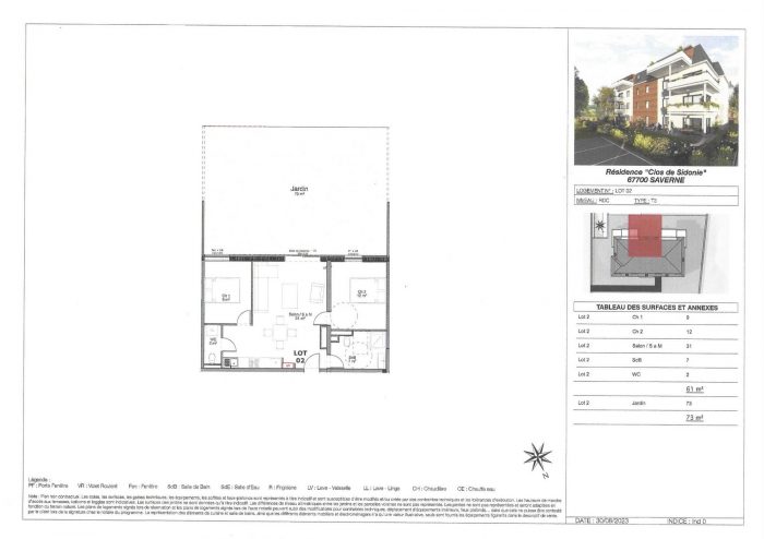 Appartement à vendre, 3 pièces - Saverne 67700