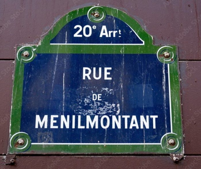 Cession droit au bail rue de Ménilmontant 75020 PARIS.