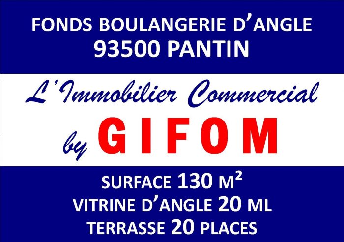 Vente Fonds de commerce Boulangerie 93500 PANTIN - Secteur Eglise.