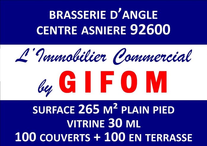 Vente Commerce ASNIERES-SUR-SEINE 92600 Hauts de Seine FRANCE