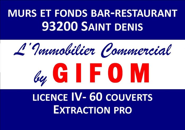 Vente Commerce SAINT-DENIS 93200 Seine Saint Denis FRANCE