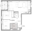  Appartement 63 m²  3 pièces