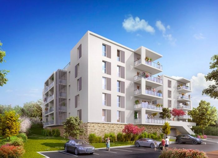 2 pièces de 41m² avec terrasse de 5m² situé au 2ème étage et place de parking en sous-sol - Roquevaire 13360