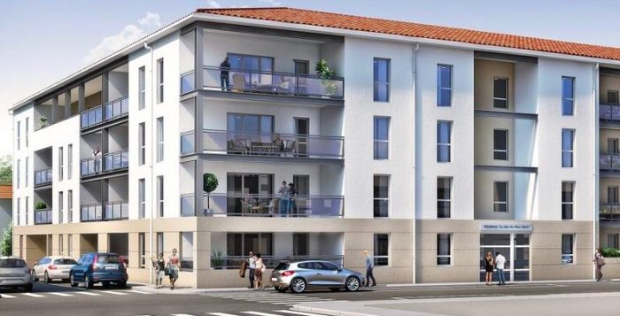 Charmant T2 de 47,72 m² avec balcon de 12,23 m² et place de parking privative - Miramas 13140