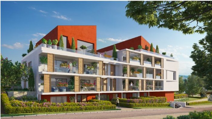Superbe T3 de 60,78 m² avec terrasse, jardin et parking privatif - MARSEILLE 13011