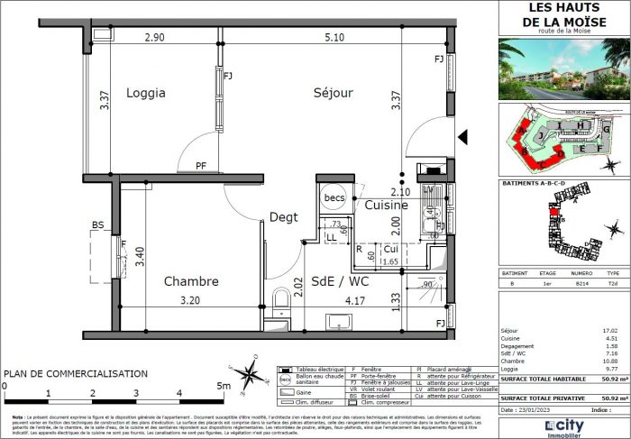 Appartement à vendre, 2 pièces - La Trinité 97220