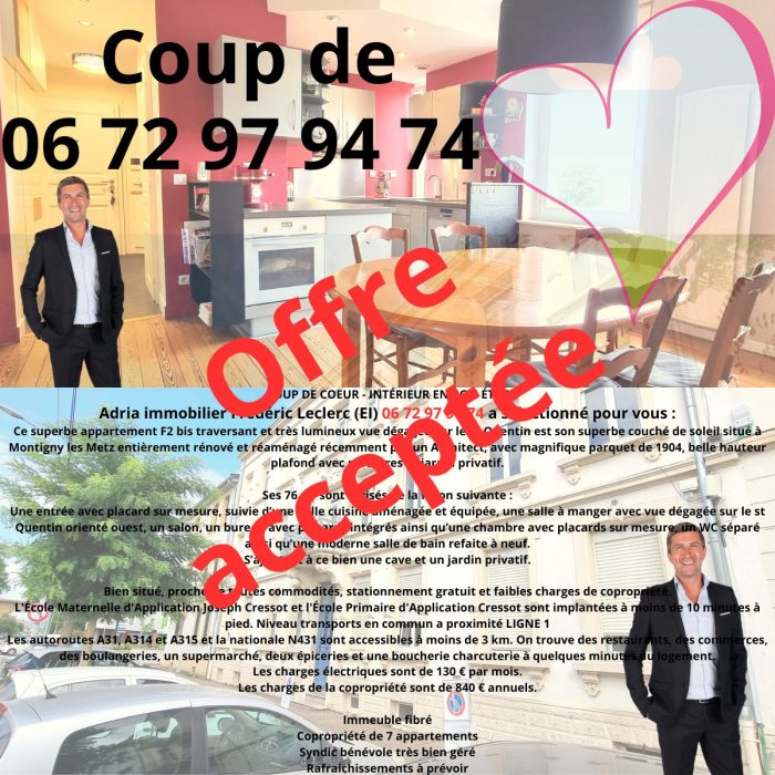 Apartment for sale, 4 rooms - Montigny-lès-Metz 57950
