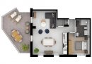 Terville  57 m² 2 pièces Appartement 
