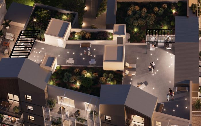 T4 pièces de 81,46 m² 6ème étage + terrasse de 29,95 m²