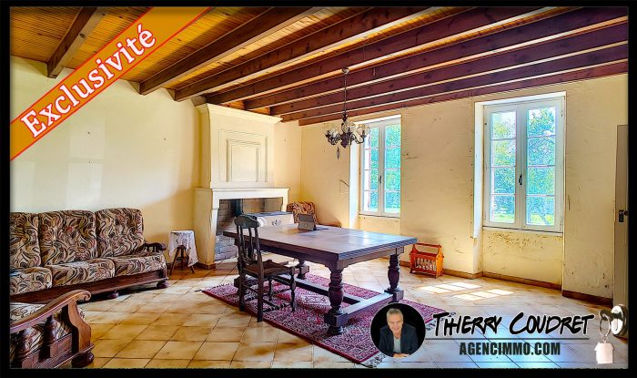 Maison ancienne à vendre, 5 pièces - Saint-Bonnet-sur-Gironde 17150