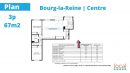 Appartement 68 m²  3 pièces Bourg-la-Reine 