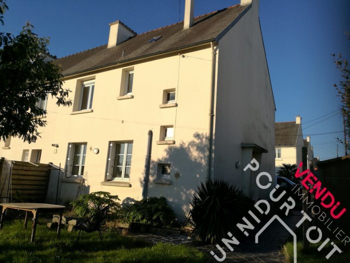 Maison mitoyenne 1 côté à vendre, 5 pièces - morlaix 29600