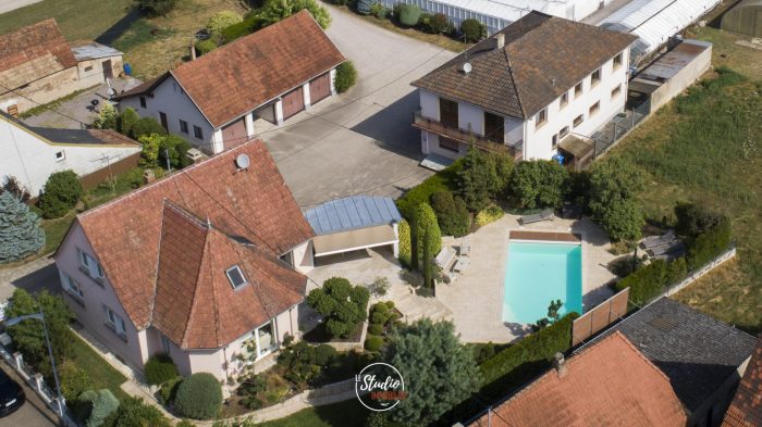 Photo PROCHE HAGUENAU – Bel ensemble immobilier de 2 maisons avec garage et piscine image 2/8