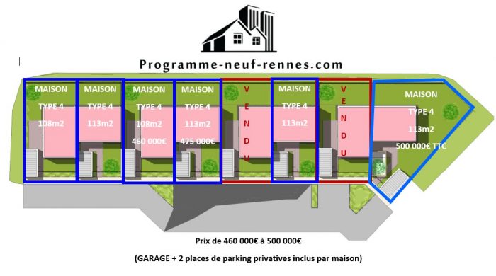 Photo Maisons individuelles 107m² Césson-Sévigné disponible en 2023 image 3/4