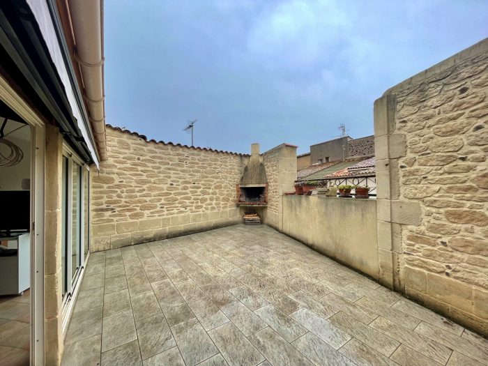 Maison mitoyenne 2 côtés à vendre, 4 pièces - Bessan 34550