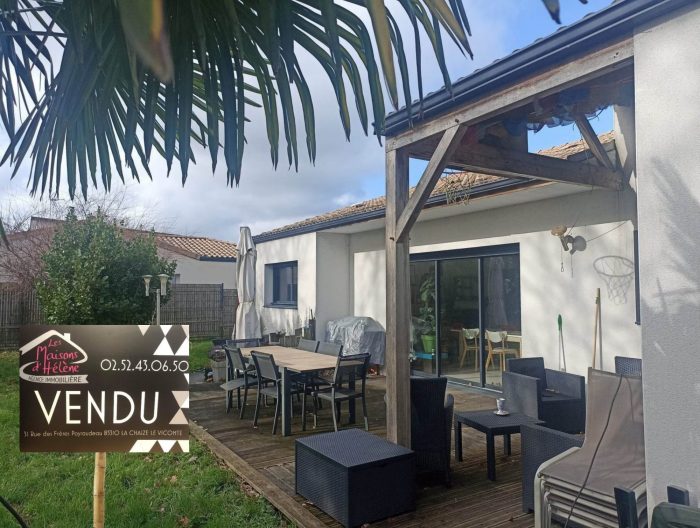 Maison plain-pied à vendre, 5 pièces - Aizenay 85190