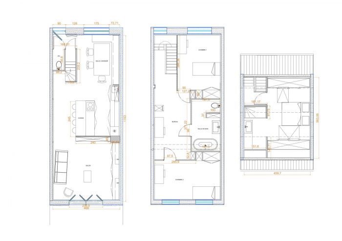 Maison mitoyenne 2 côtés à vendre, 4 pièces - La Madeleine 59110