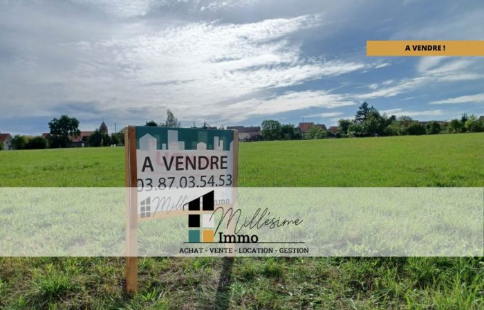 Terrain constructible à vendre, 09 a 70 ca - Weislingen 67290