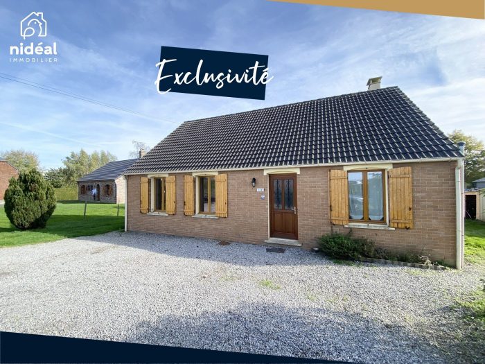 Maison plain-pied à vendre, 4 pièces - Cartignies 59244